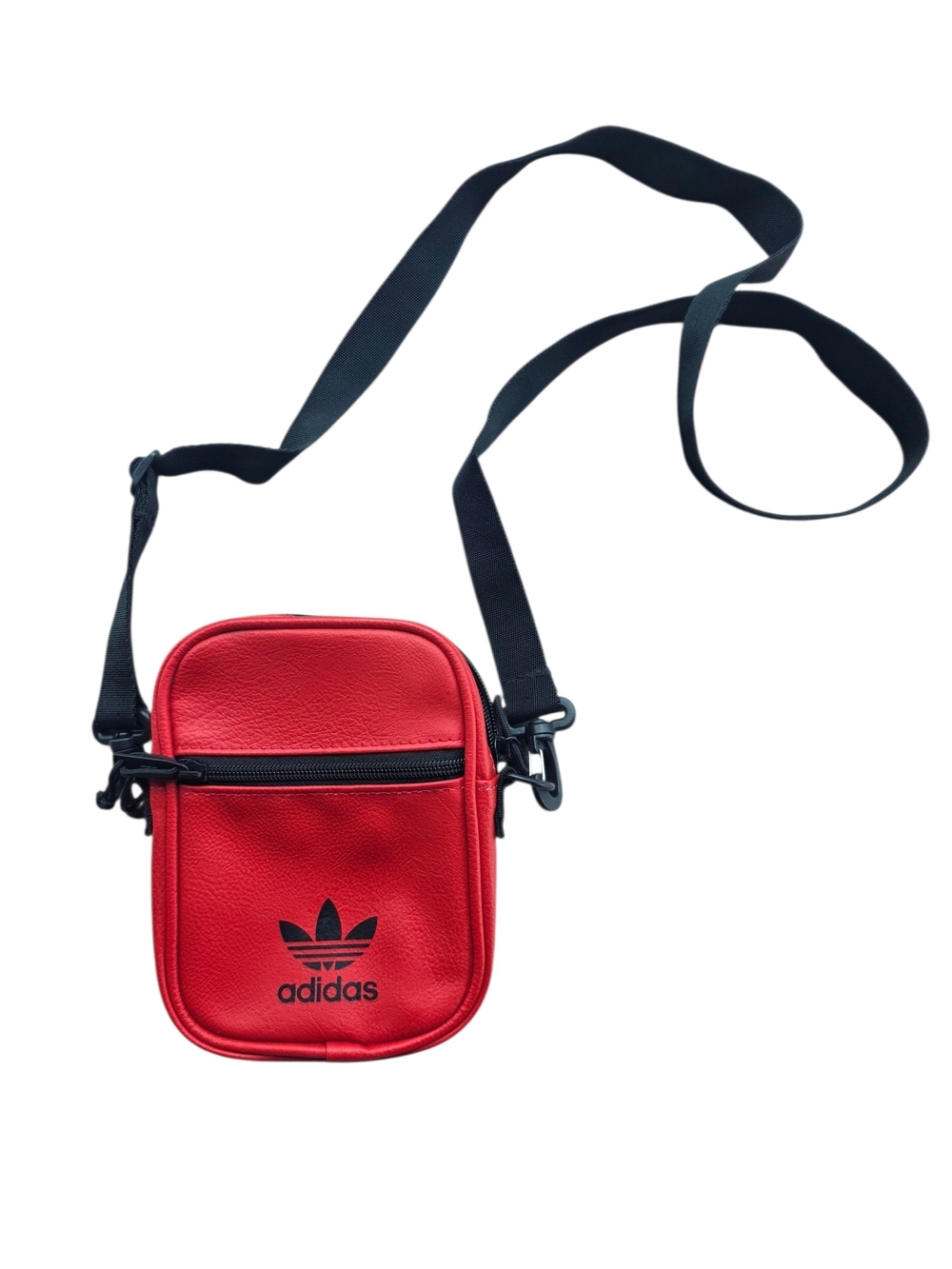 Adidas Red Crossbody Pouch Trefoil Logo (Unisex)